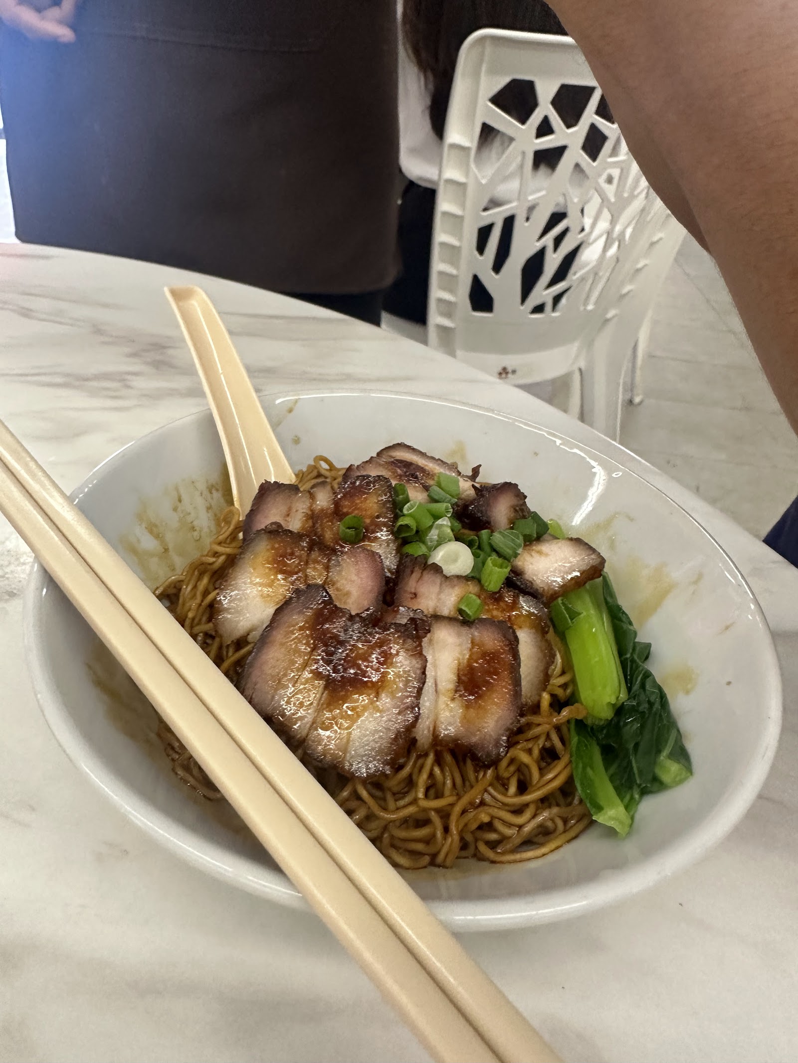 炸肉板面 Fried Pork Pan Mee (Dry/Soup)